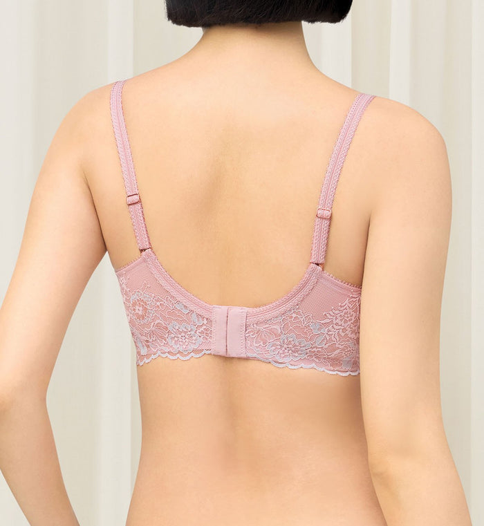Florale Azalea Lace Non-Wired Padded Bra - PEROLA