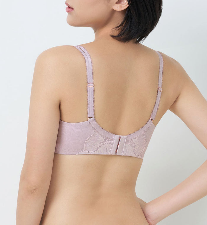 Florale Celestial Wired Push Up Bra - TENDER PURPLE