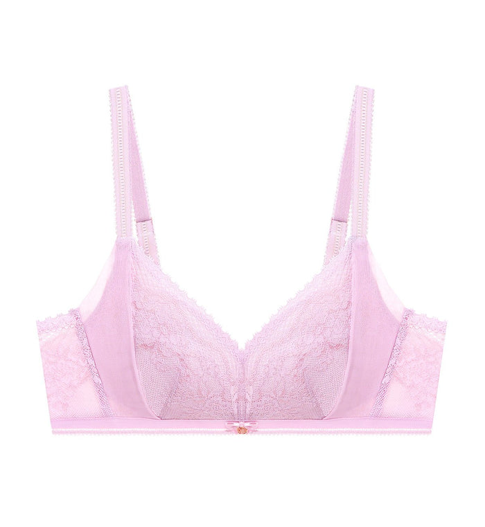 FLORALE DYNASTY NON-WIRED PADDED BRA - FAIR ORCHID