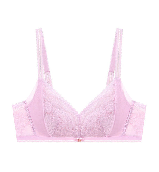 FLORALE DYNASTY NON-WIRED PADDED BRA - FAIR ORCHID