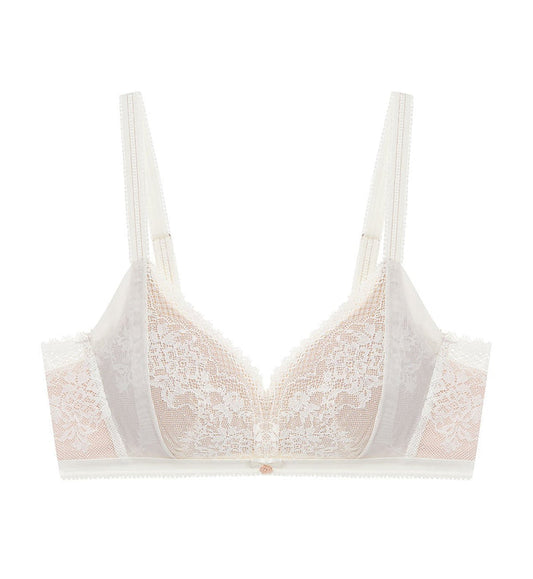 FLORALE DYNASTY NON-WIRED PADDED BRA - VANILLE