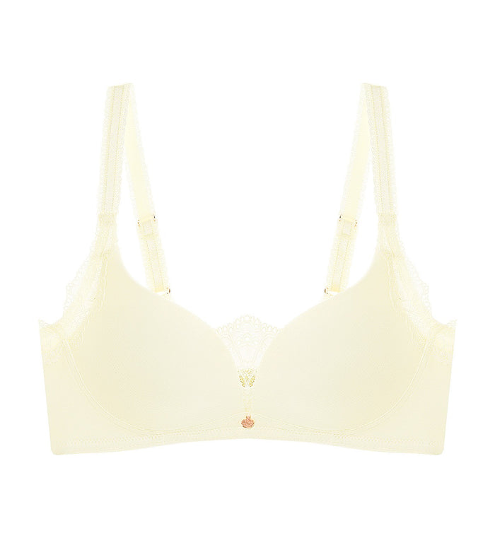 Florale Graceful Non-Wired Padded Bra - VANILLE