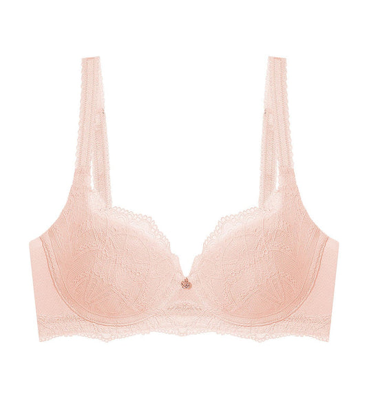 Florale Graceful Wired Push Up Bra - SOFT MAUVE