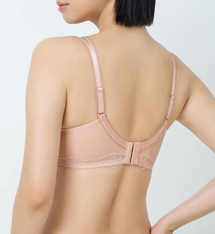 Florale Graceful Wired Push Up Bra - SOFT MAUVE