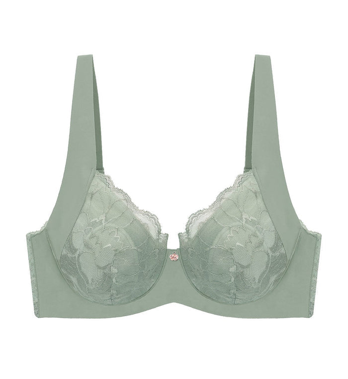 FLORALE MUDAN WIRED BALCONY BRA - ABSTINTHE