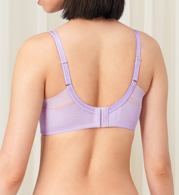 FLORALE ORCHID WIRED PUSH UP BRA - STARDUST LILAC