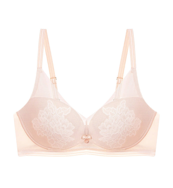 FLORALE PAEONIA NON-WIRED PADDED BRA - MAUVE