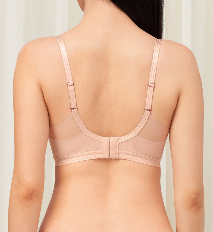 FLORALE PAEONIA NON-WIRED PADDED BRA - MAUVE