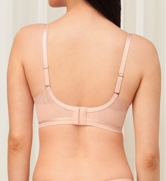 FLORALE PAEONIA WIRED BALCONY BRA - MAUVE