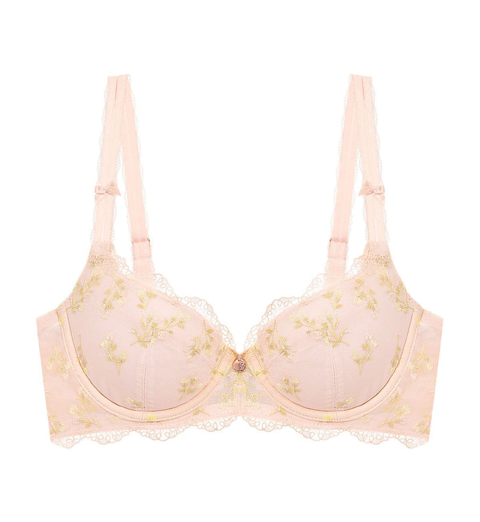 Florale Poui Wired Push Up Bra - NUDE PINK