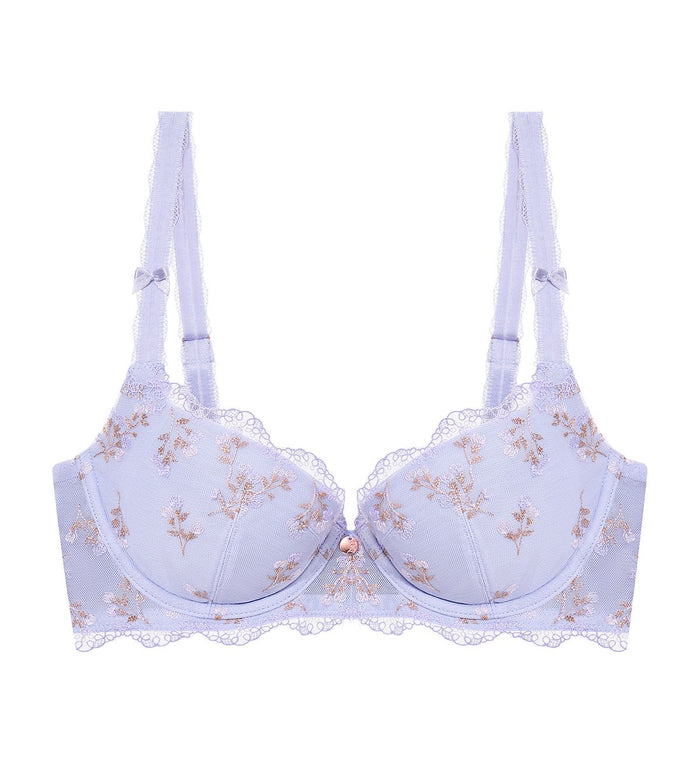 Florale Poui Wired Push Up Bra - MISTY LILAC
