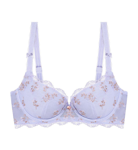 Florale Poui Wired Push Up Bra - MISTY LILAC