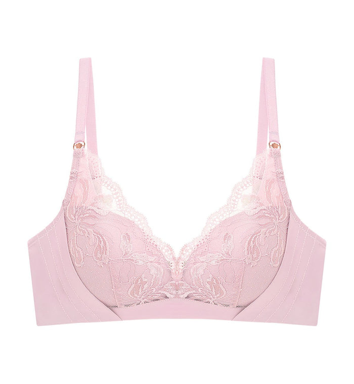 Florale Rose Lilies Non-Wired Padded Bra - PEROLA