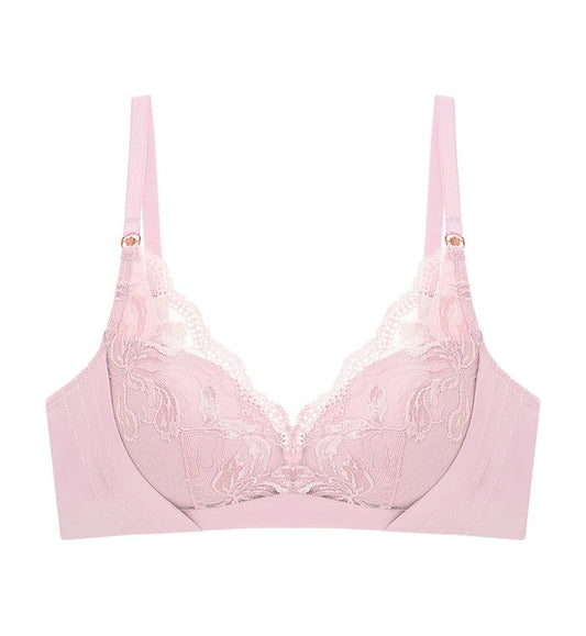 Florale Rose Lilies Non-Wired Padded Bra - PEROLA