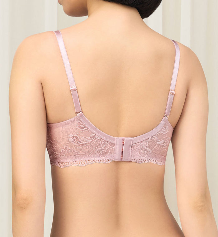 Florale Rose Lilies Non-Wired Padded Bra - PEROLA