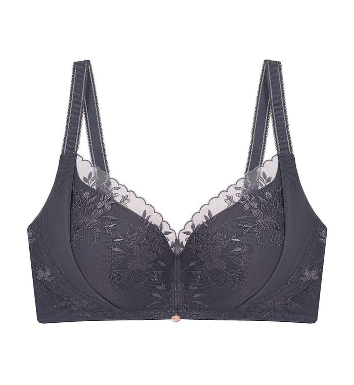 Florale Slimming Beauty Padded Bra - SMOKE