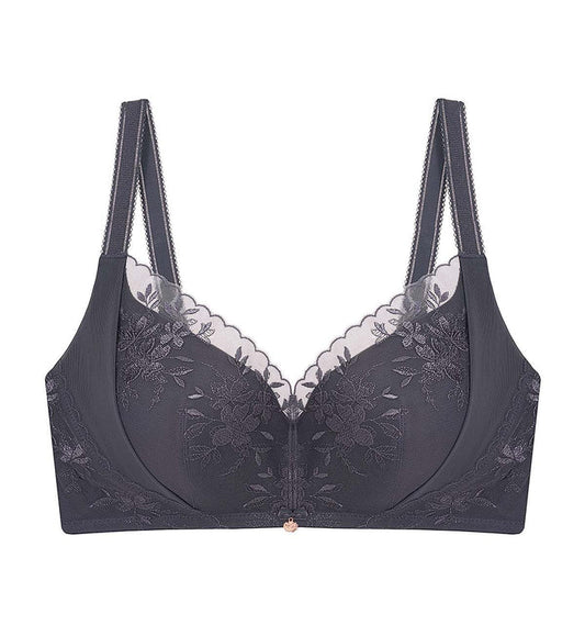 Florale Slimming Beauty Padded Bra - SMOKE