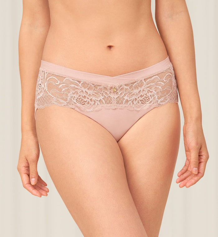 FLORALE WILD PEONY HIPSTER - SOFT MAUVE