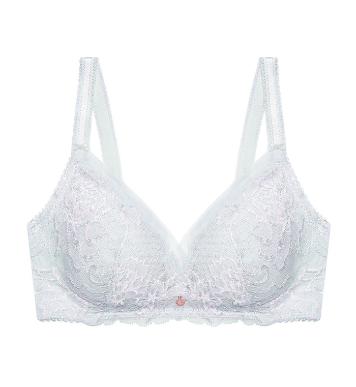Florale Wild Peony Non-Wired Padded Bra - PAWDER SNOW