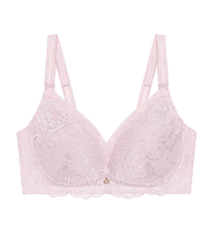 FLORALE WILD PEONY NON-WIRED PADDED BRA - ROSE