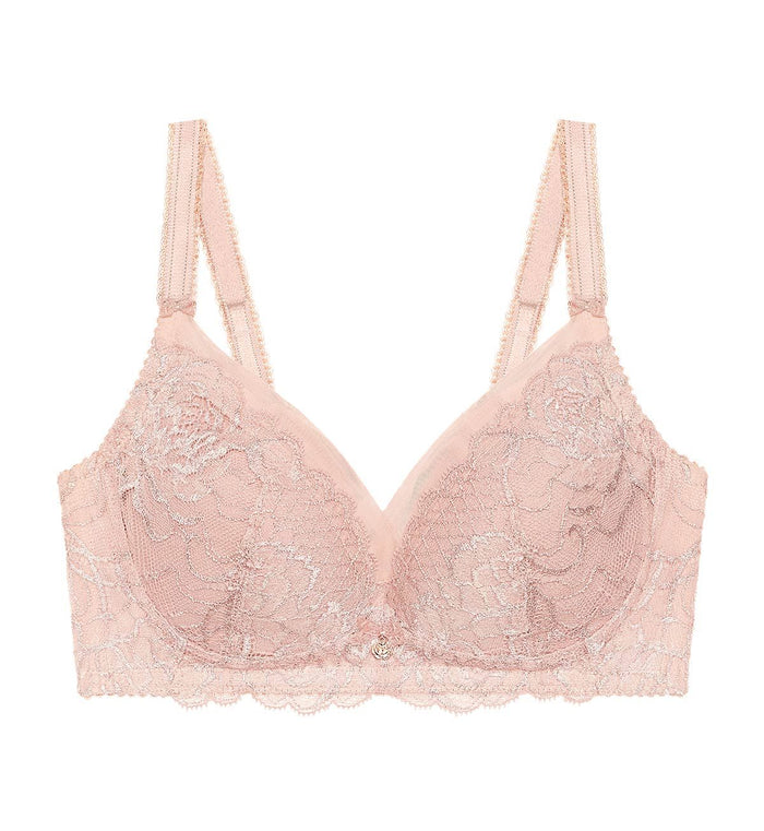 Florale Wild Peony Non-Wired Padded Bra - SOFT MAUVE