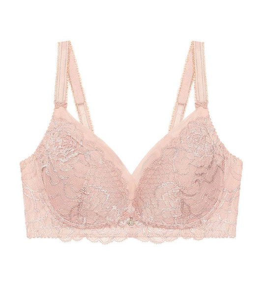 Florale Wild Peony Non-Wired Padded Bra - SOFT MAUVE