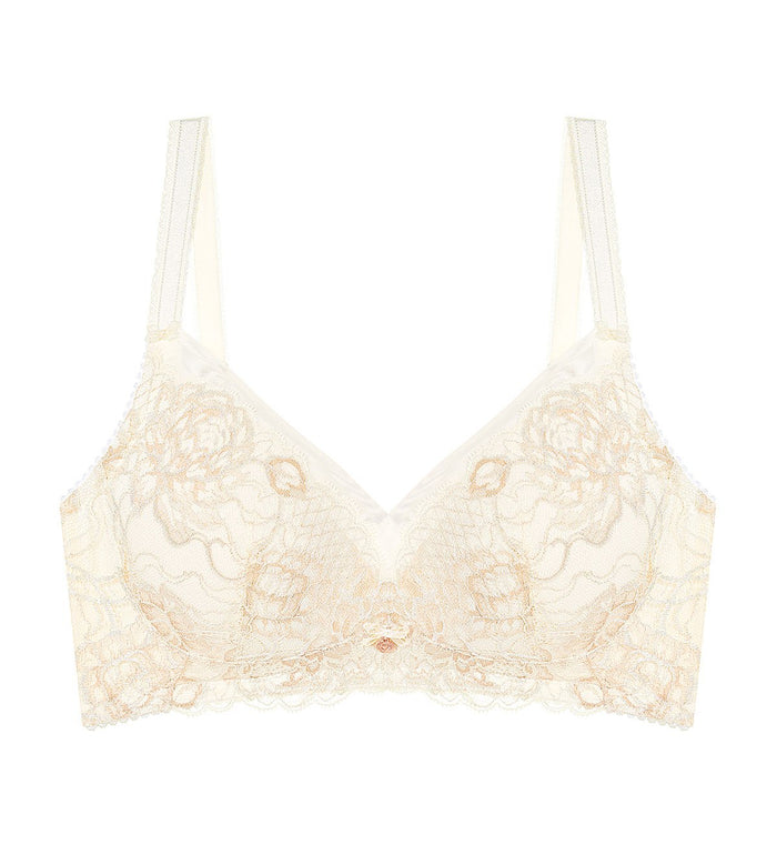 Florale Wild Peony Non-Wired Padded Bra - VANILLE