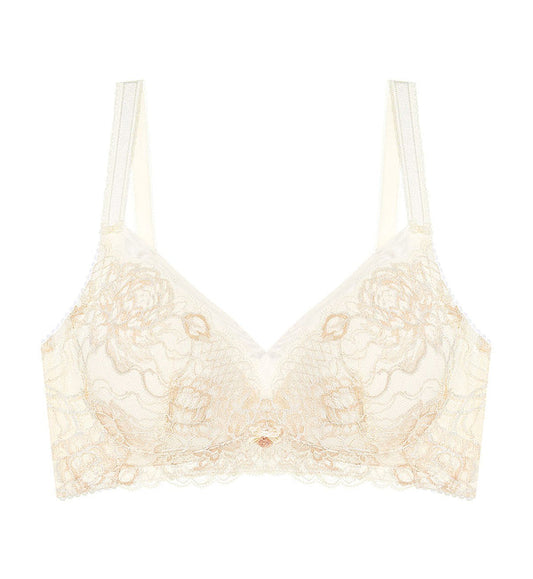Florale Wild Peony Non-Wired Padded Bra - VANILLE