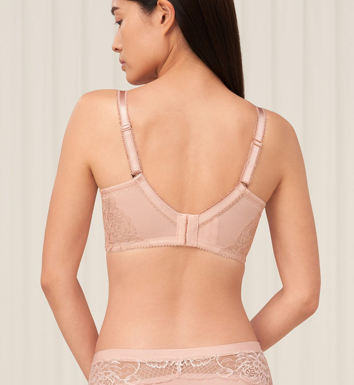 Florale Wild Peony Non-Wired Padded Bra - SOFT MAUVE