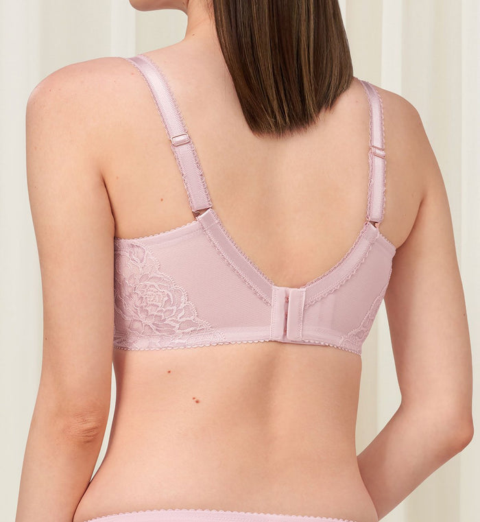 FLORALE WILD PEONY NON-WIRED PADDED BRA - ROSE