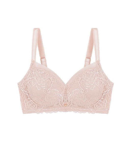 FLORALE WILD PEONY NON-WIRED PADDED D+ BRA - SOFT MAUVE