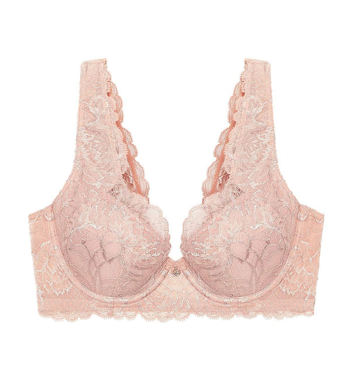 FLORALE WILD PEONY WIRED PADDED BRA - SOFT MAUVE