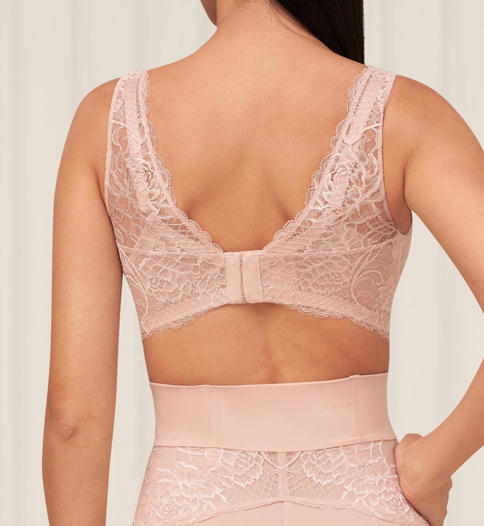 FLORALE WILD PEONY WIRED PADDED BRA - SOFT MAUVE