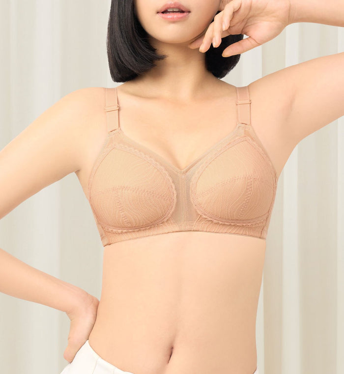 Form & Beauty 075 Non-Wired Padded Bra - NEUTRAL BEIGE