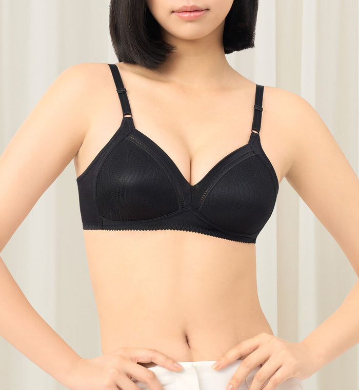 Form & Beauty 138 Non-Wired Padded Bra - BLACK
