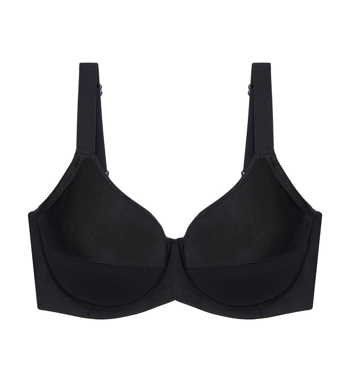 Form & Beauty Wired Full Cup Bra - BLACK
