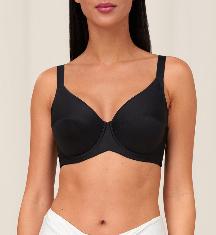 Form & Beauty Wired Full Cup Bra - BLACK