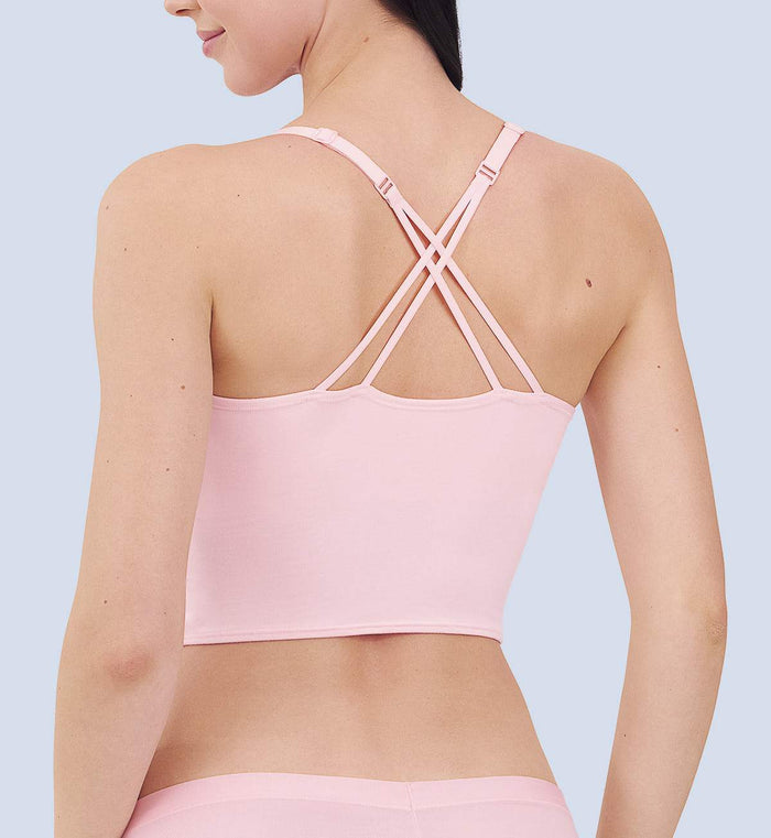 FREE EVOLVE CROP TOP - ROCOCO PINK