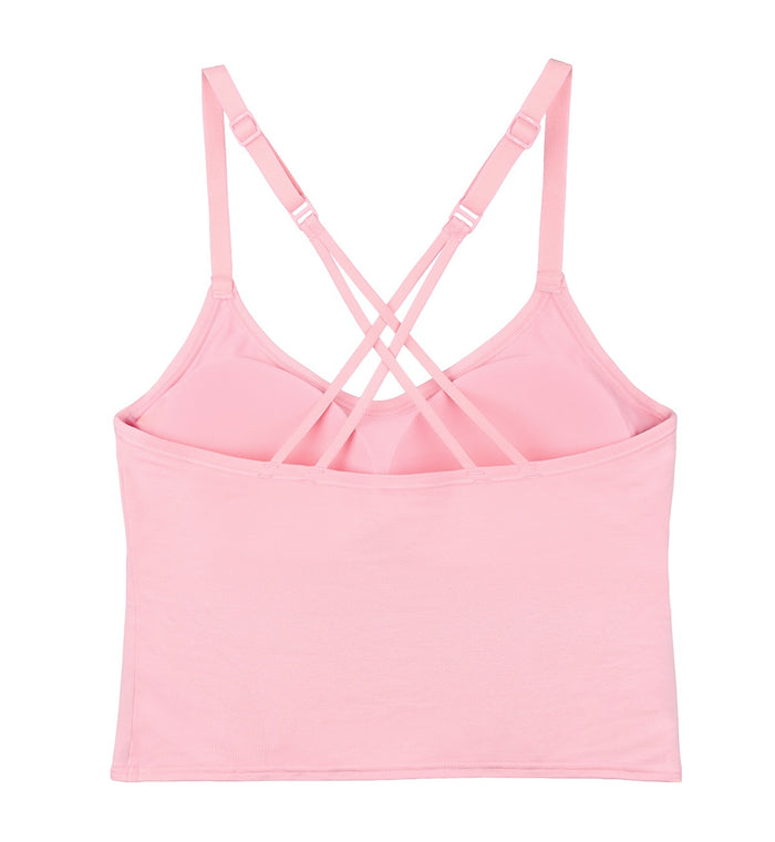 FREE EVOLVE CROP TOP - ROCOCO PINK
