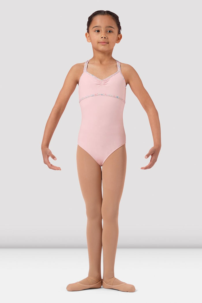 Girls Mirella Ditsy Floral Camisole Leotard - BLOCH EU