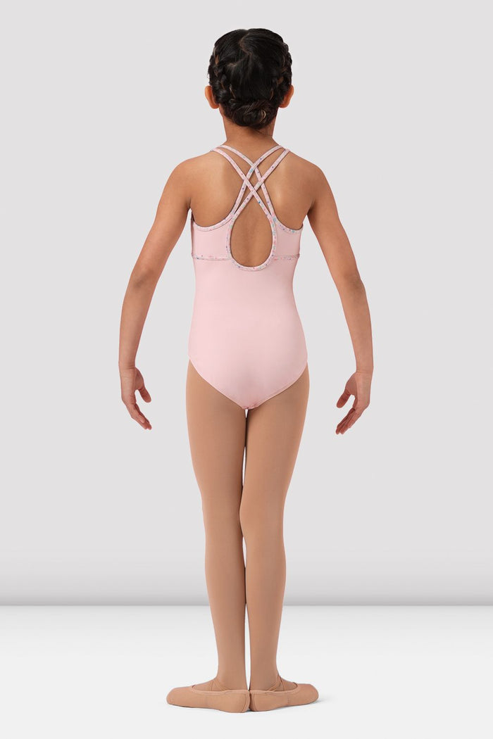 Girls Mirella Ditsy Floral Camisole Leotard - BLOCH EU