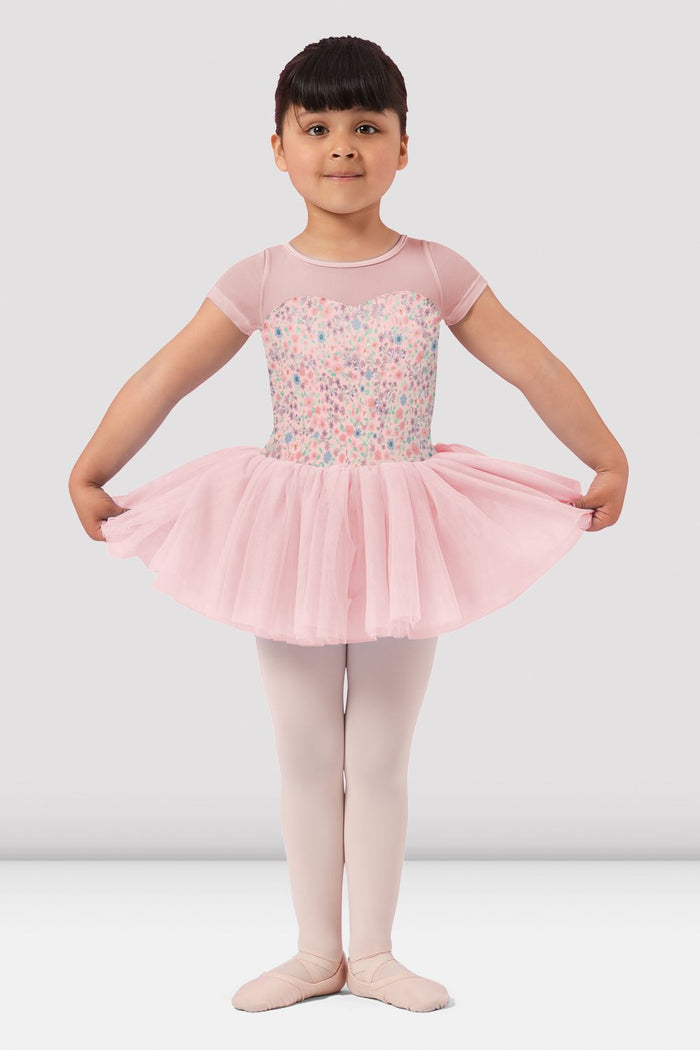 Girls Mirella Ditsy Floral Cap Sleeve Tutu Dress - BLOCH EU
