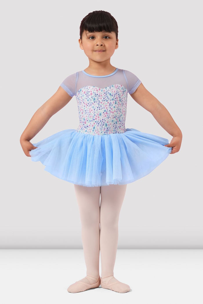 Girls Mirella Ditsy Floral Cap Sleeve Tutu Dress - BLOCH EU