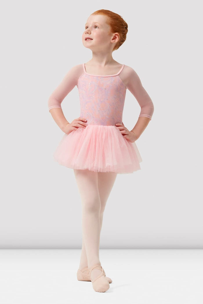 Girls Mirella Paisley 3/4 Sleeve Tutu Dress - BLOCH EU