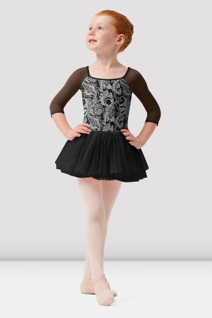 Girls Mirella Paisley 3/4 Sleeve Tutu Dress - BLOCH EU
