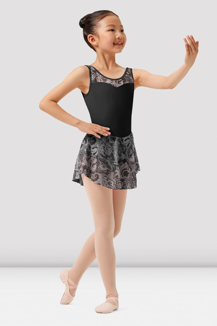 Girls Mirella Paisley Scoop Neck Skirted Leotard - BLOCH EU