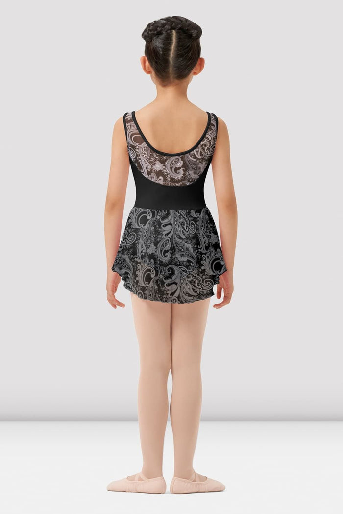 Girls Mirella Paisley Scoop Neck Skirted Leotard - BLOCH EU