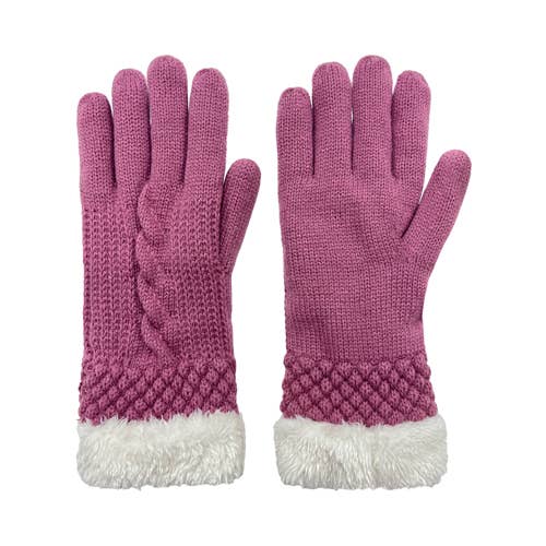 Grand Sierra Ladies Acrylic Cable Knit Glove - 73406