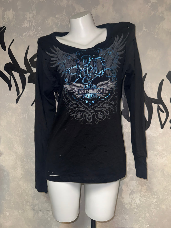 Harley Davidson Remake Unisex Long Sleeve Tee