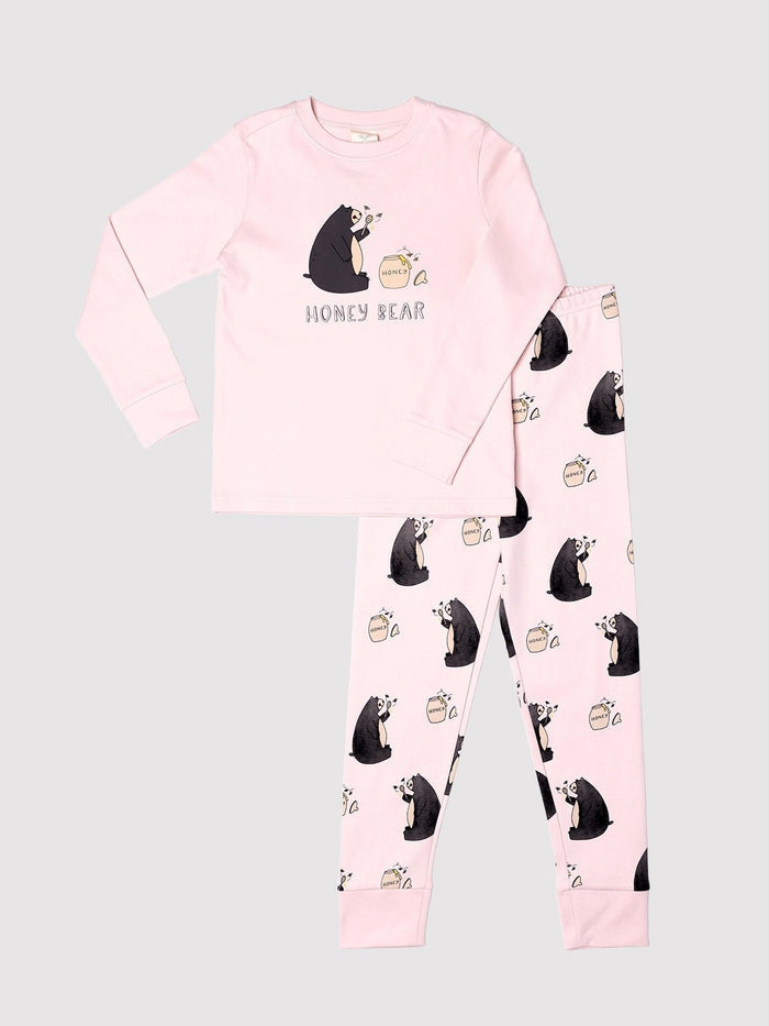 Honey Bear Kids PJ Set - Millie + Moose